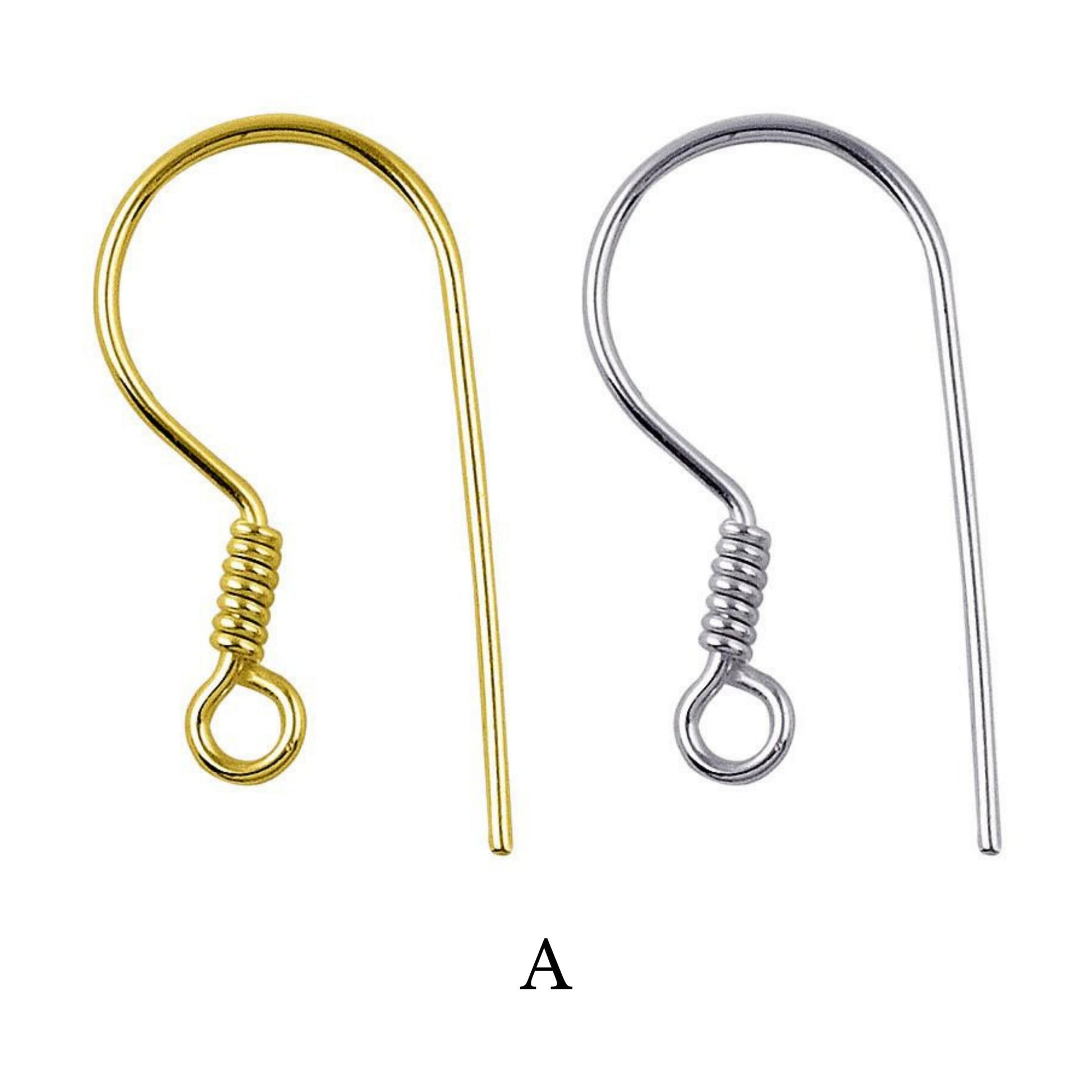 Fish Hook Earring Wire | High Quality Earring Finding | 18k Gold and Silver Plated Findings