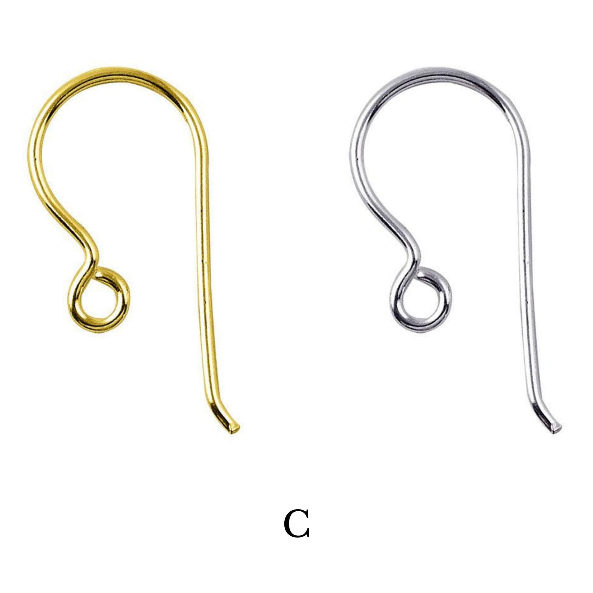 Fish Hook Earring Wire | High Quality Earring Finding | 18k Gold and Silver Plated Findings