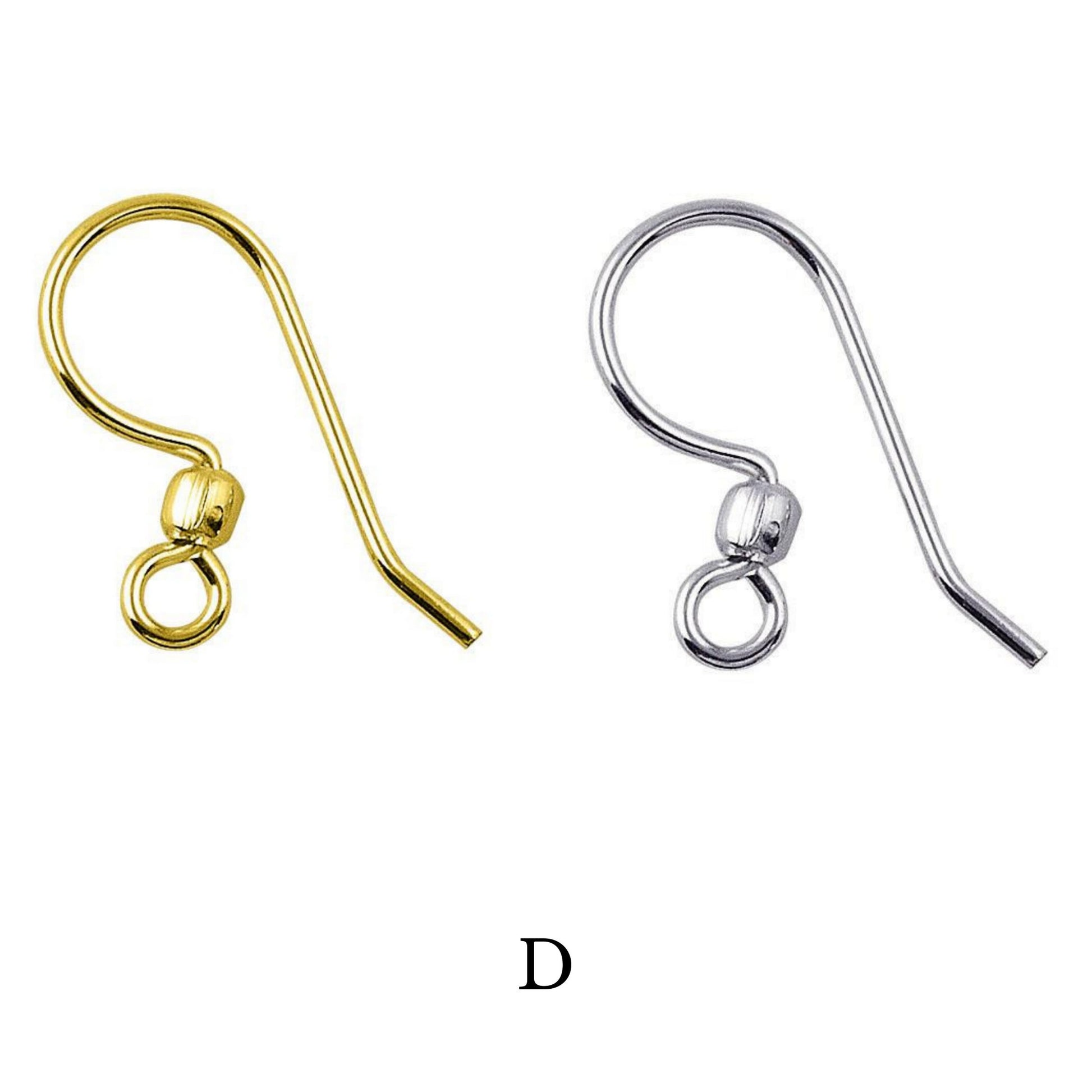 Fish Hook Earring Wire | High Quality Earring Finding | 18k Gold and Silver Plated Findings