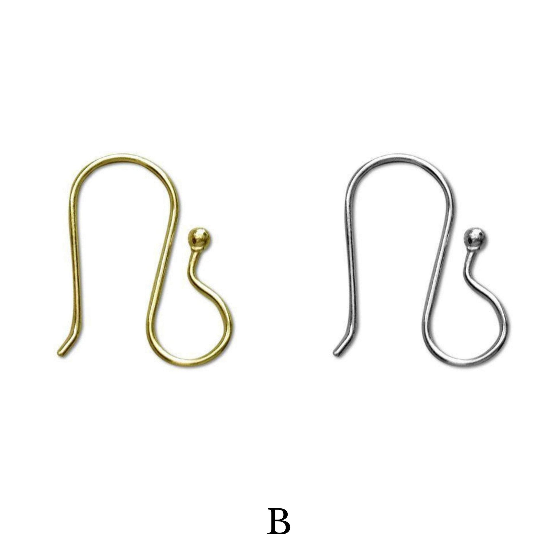 French Hook Earring Wire | High Quality Earring Finding | 18k Gold and Silver Plated Findings