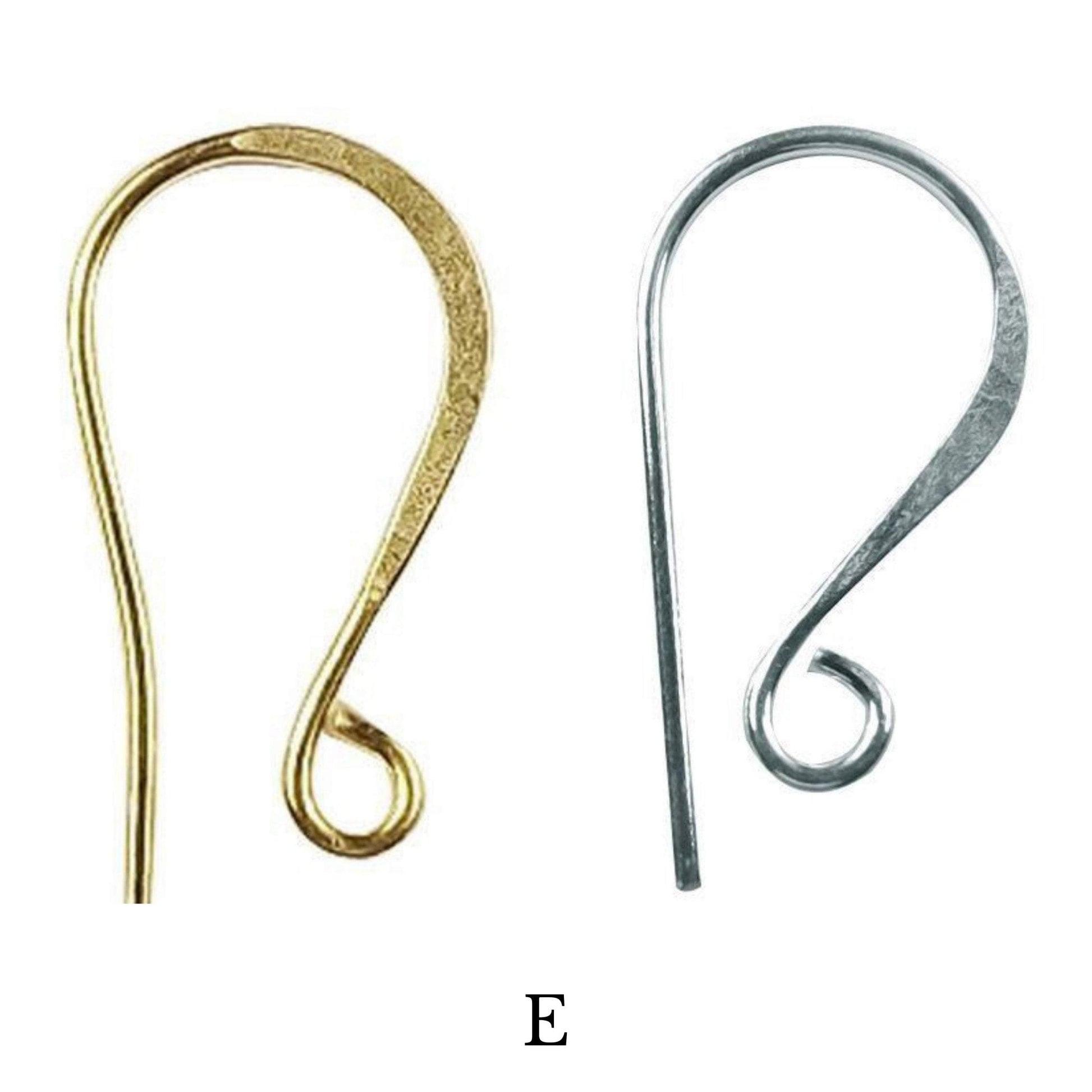 French Hook Earring Wire | High Quality Earring Finding | 18k Gold and Silver Plated Findings