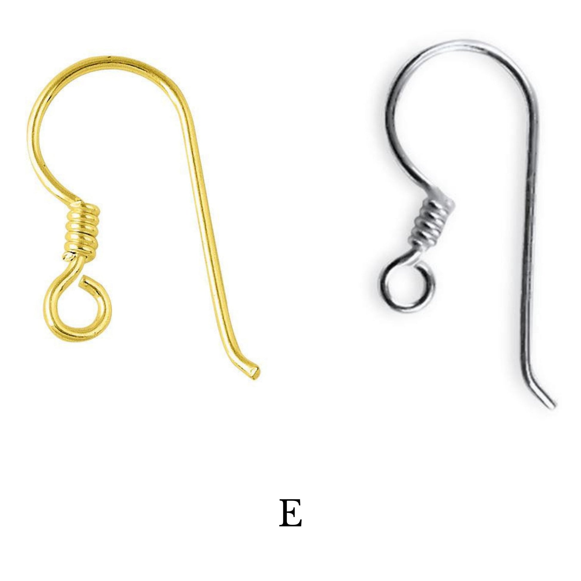 Fish Hook Earring Wire | High Quality Earring Finding | 18k Gold and Silver Plated Findings