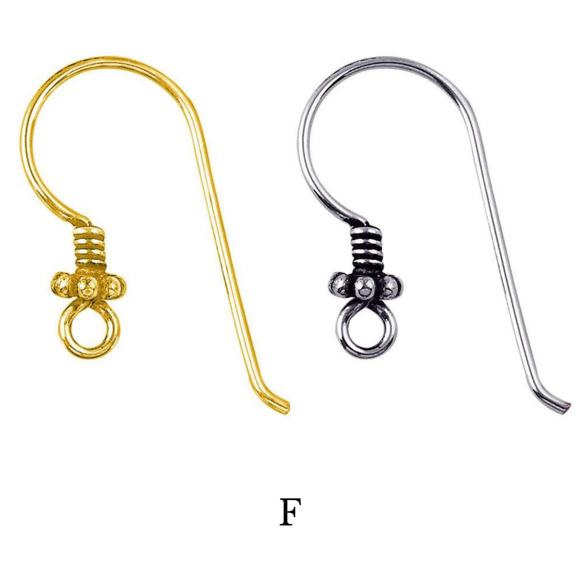 Fish Hook Earring Wire | High Quality Earring Finding | 18k Gold and Silver Plated Findings