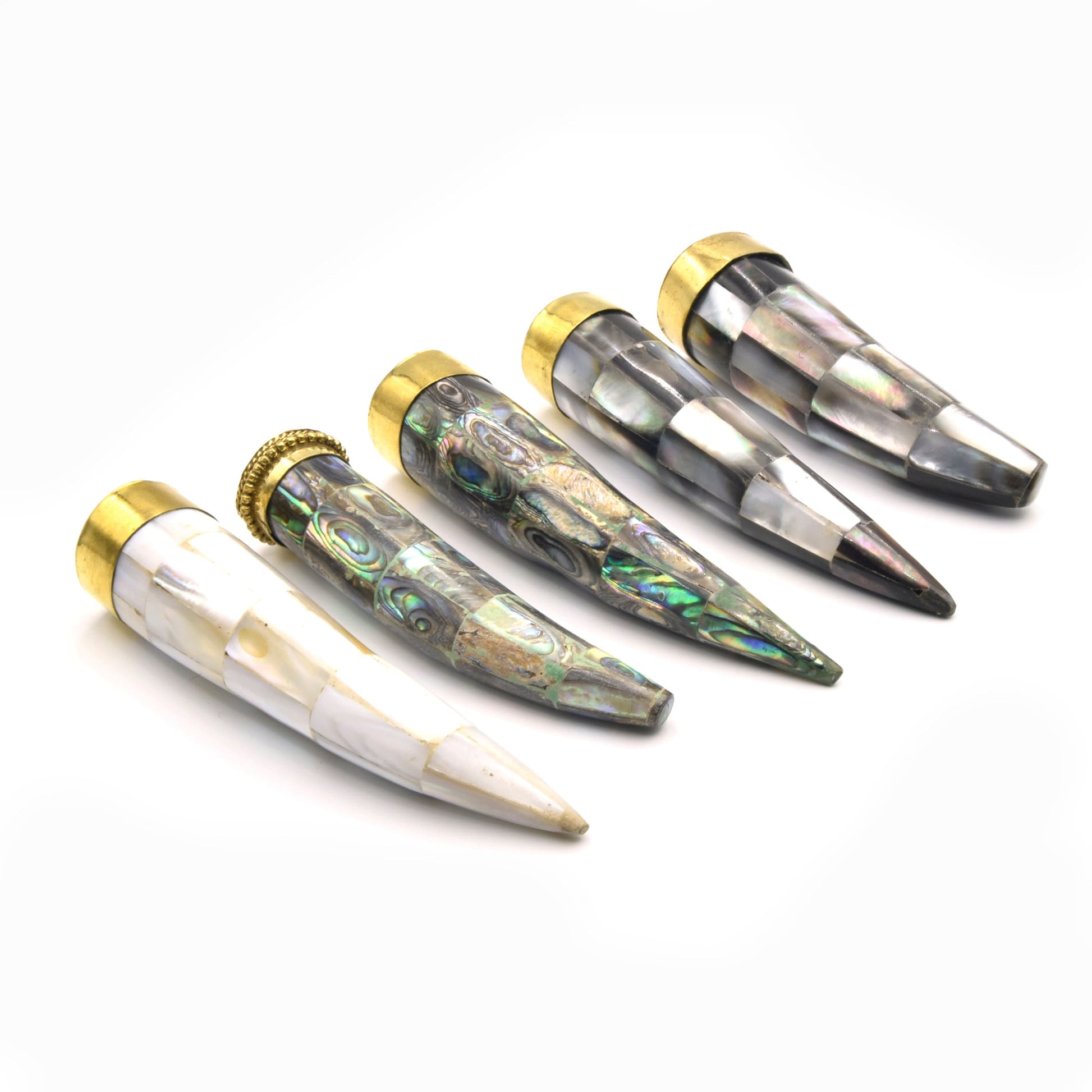 Abalone Pendants | Mother of Pearl Tusk Focal Pendant