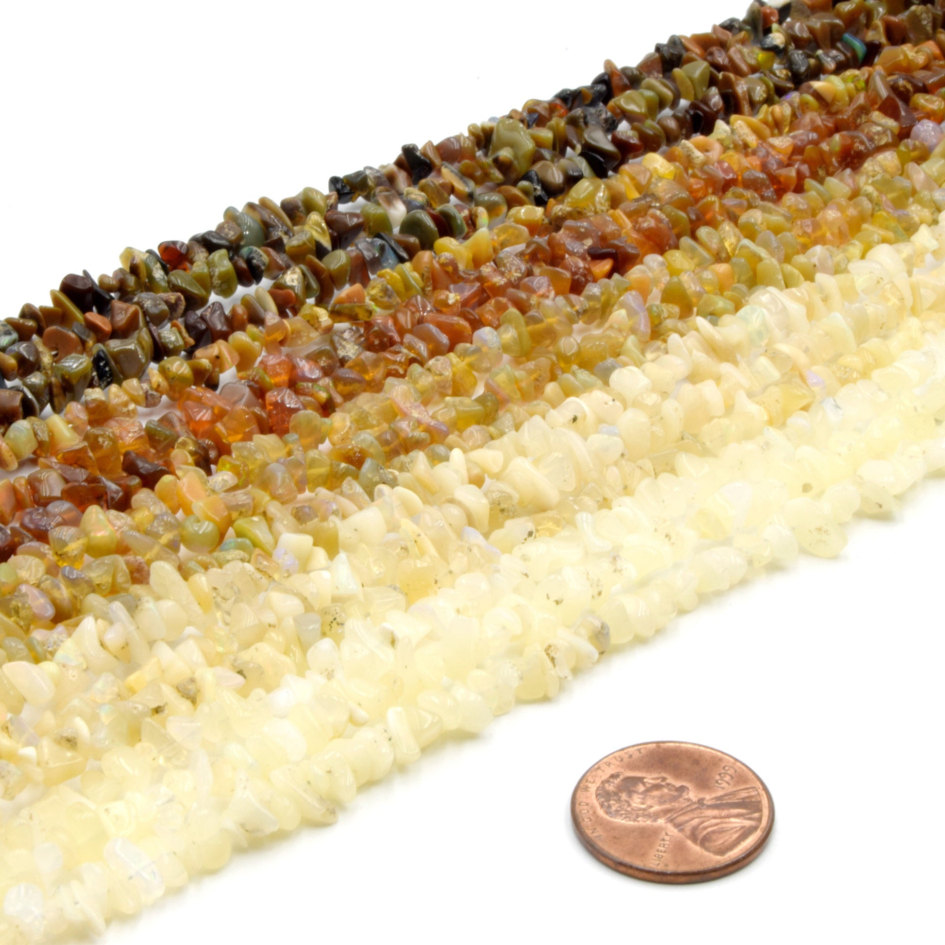 Ethiopian Opal Beads | Chip Beads | Welo Opals | Semi Precious Gemstone Beads | White Opal Beads, Black Opal Beads | Flashy Opal Beads