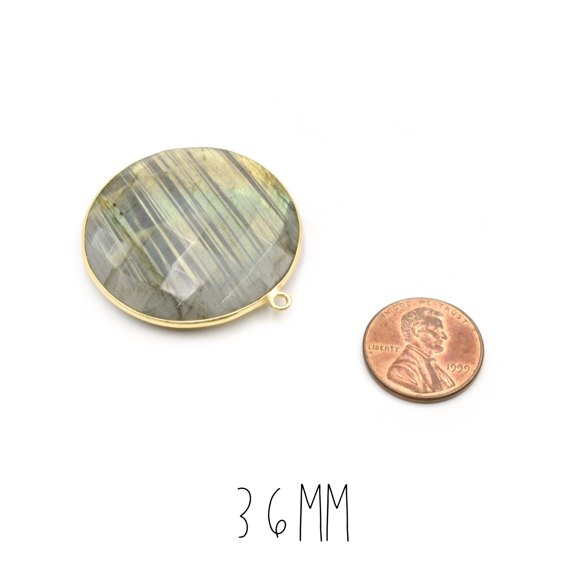 Labradorite Round Bezel | 8mm, 10mm, 12mm, 14mm, 16mm, 18mm, 20mm, 36mm | Gold, Silver, Gunmetal Labradorite Focals