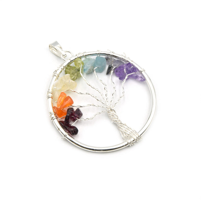 Chakra tree of life pendant online
