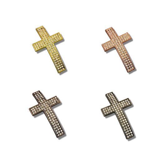 Cross Slider Focal Bead | Curved Cross Bead | Bracelet Link