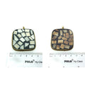 Ox Bone and Resin Mosaic Pendants | Round Focal Pendant | Square Focal Pendant