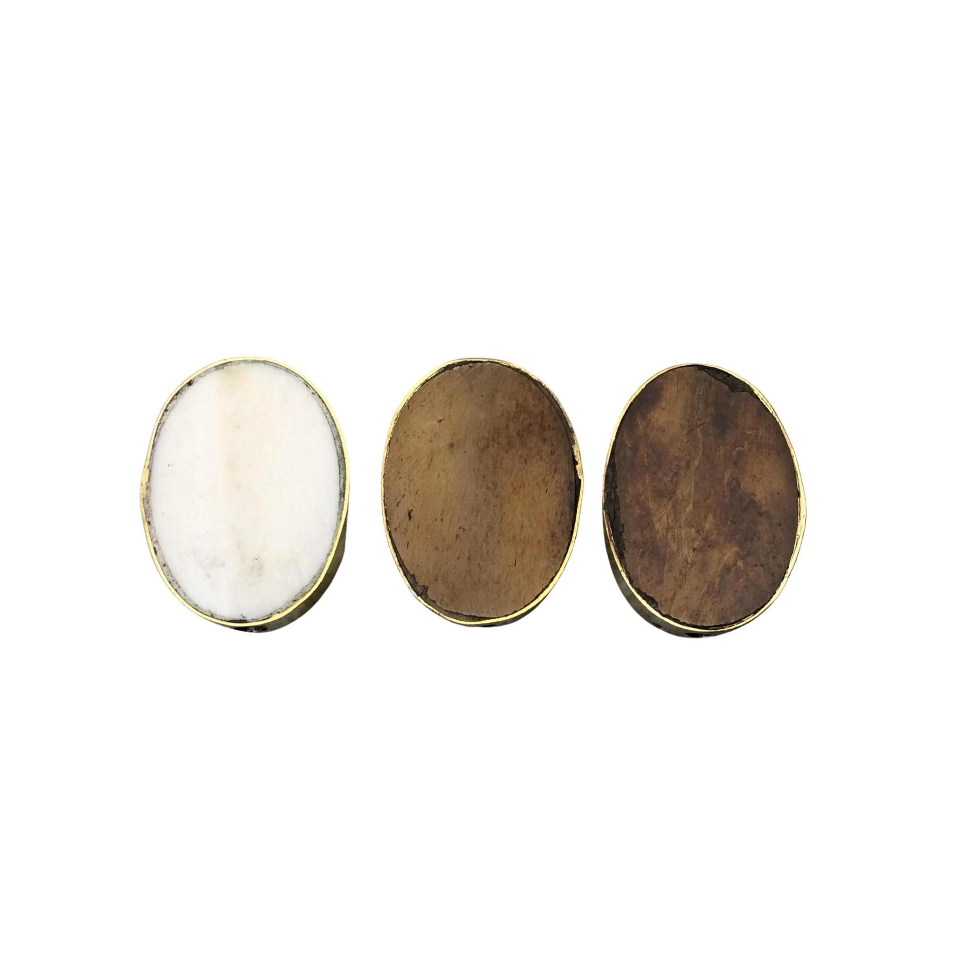 Ox Bone Bezel | Oval Shaped Bone Beads