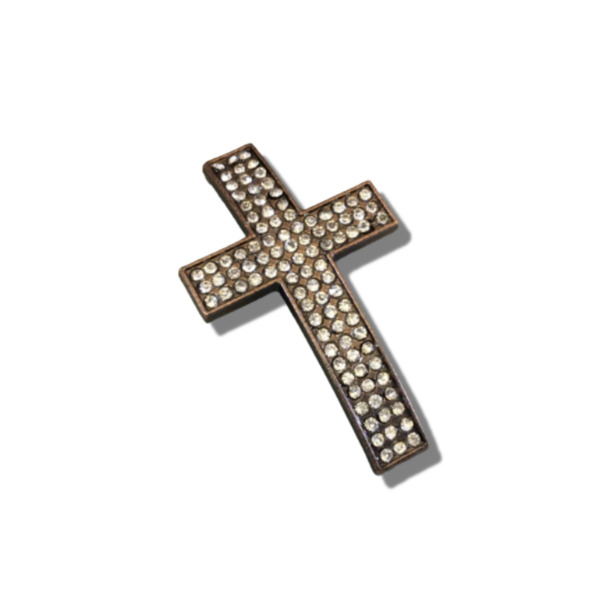 Cross Slider Focal Bead | Curved Cross Bead | Bracelet Link