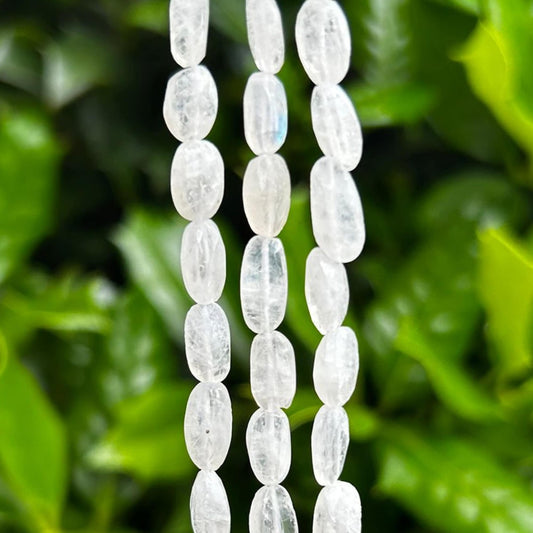 Moonstone Oval Beads - Faceted 8mm Moonstone Beads