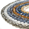 Chinese Crystal Beads | 12mm Flattened Round Glass Beads