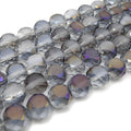 Chinese Crystal Beads | 12mm Flattened Round Glass Beads