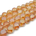 Chinese Crystal Beads | 12mm Flattened Round Glass Beads