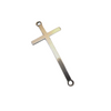 1.75" Long Tibetan Silver Plain Cross Shaped Copper Connector Component - 23mm x 48mm, Approximately  - Sold Individually (A30147)